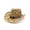 Khaki, variant on Straw Hat , Bucket Hats for Men , Girls Beach Hat Stylish Summer Western Cowboy Hat for Women and Men Breathable Shapeable Straw Sun Hat with Hollow Design