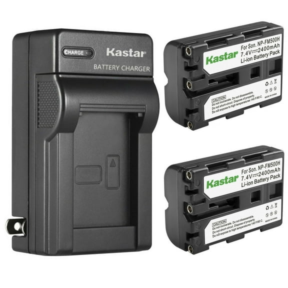 Kastar 2-Pack Battery and AC Wall Charger Replacement for Sony Alpha A560, DSLR-A560B, DSLR-A560H, DSLR-A560L, DSLR-A560Y, DSLR-A580, α580, Alpha A580, DSLR-A580L, DSLR-A580Y, DSLR-A700, α700