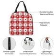 thumbnail image 4 of Vsdgher Red Plaid Daisy Lunch Bag, Lunch Box for Women Adult Men, Lunch Tote Insulated Cooler Lunch Container for Work/Office/Picnic/Travel, 4 of 8