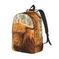 thumbnail image 2 of Daiia Yak Vintage Canvas Backpack for Men and Women ,Hiking Backpack,Travel Laptop Bag for School,Large Capacity Backpack, 2 of 7