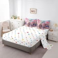 thumbnail image 5 of Homewish Cartoon Capybara Rodent 7-Piece Twin Bedding Sets,Rustic Lotus Flower Bedding Comforter Set,Pink Brown Sheet Sets For Girls Kids,Super Cozy Room Decor Reversible, 5 of 8
