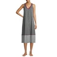 thumbnail image 3 of Secret Treasures Women's and Women's Plus Modern Midi Sleepwear Dress, 3 of 6