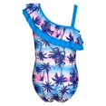thumbnail image 3 of Yuanyu Kids Girls One Piece Swimsuits Ruffle Beach Bathing Suit 1-8 Years, 3 of 7