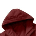 thumbnail image 5 of Mens Sweatshirt 2025 Men's Hooded Jacket Waterproof Windproof Rain Jacket Long Sleeves Running with Zipper Pockets Outdoor Coat, 5 of 9