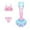 7-Pink, variant on LRen Mermaid Tail Swimsuit for Girls 3pcs Ruffles Sequin Top Fish Tail Set Girl Swimsuits Cute Sling Bikini Rash Guard Girls'swimwear Bikini 3pc Set