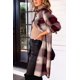 thumbnail image 5 of Txlixc Chaquetas de lana de mujer, botones y chaquetas de color a cuadros Txlixc moda, 5 of 9