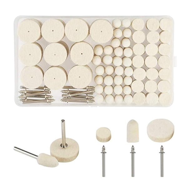 Juego De Ruedas De Lana Para Amoladora Eléctrica, 123 Uds., 25Mm, 13Mm, 8Mm, Rueda De Lana, Juego De Herramientas Rotativas Eléctricas Scienceny VI006797-00