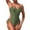 Army Green, variant on QHFBli Womens One Piece Swimsuit 2025 Women's Solid Color Swimsuit Women's Suspender Hollow Integrated Swimsuit