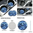 thumbnail image 6 of Uorisanigo Sea Turtle Flower 10 Pack Car Seat Covers Full Set Cars Steering Wheel Cover and Water Cup Coaster Seat Belt Pads Chapstick Holder Soft Decorative Auto Interior Fit Most Car SUV, 6 of 7