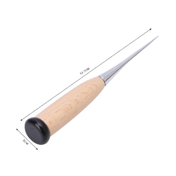 1eatherCraft Awl Tool Hole Maker Wooden Handle Sewing Stitching Punching