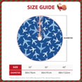 thumbnail image 2 of Sikiie Airplanes in the Sky Nativity Christmas Tree Skirt, Jesus Christian Winter Holiday Tree Mat Decoration(30-48IN)30", 2 of 6