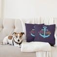 thumbnail image 4 of Ambesonne Live Laugh Love Throw Pillow Cover 2 Pack, Nautical Anchor, 16", Multicolor, 4 of 7