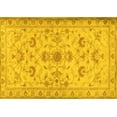 thumbnail image 1 of Ahgly Company Machine Washable Indoor Rectangle Persian Yellow Traditional Area Rugs, 5' x 8', 1 of 4