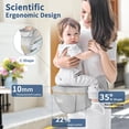 thumbnail image 2 of Safotad Portabebés con asiento para la cadera, portabebés ergonómico en posición M 6 en 1 para recién nacidos y niños pequeños, soporte para la cabeza y portabebés de malla transpirable, portabebés aj, 2 of 5
