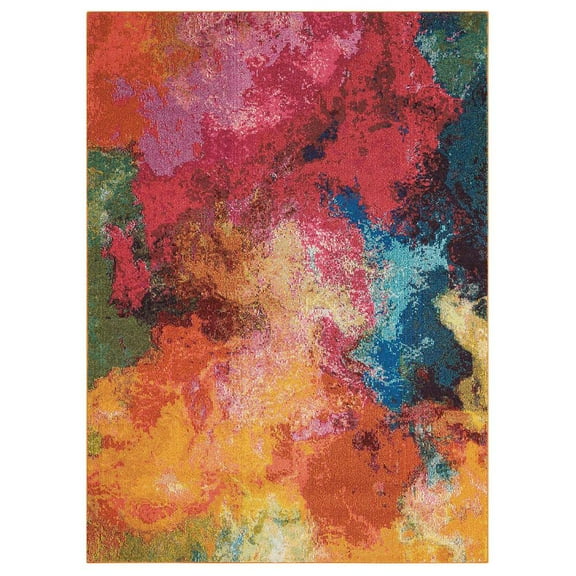 Nourison Celestial Abstract Palette 5'3" x 7'3" Area Rug, (5x7)