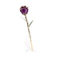thumbnail image 3 of M Buder 24K Flor de Rosa Chapada en Oro con Base para Regalo de San Valentín, Día de la Madre, Cumpleaños, Aniversario, Adornos de Decoración de Resina y Flores Naturales 29 cm / 11.4 inches, 3 of 9