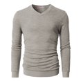 thumbnail image 2 of H2H Mens Casual Slim Fit Pullover Sweaters Knitted Tops Lightweight Longsleeve Basic Designed (CMOSWL018), 2 of 6