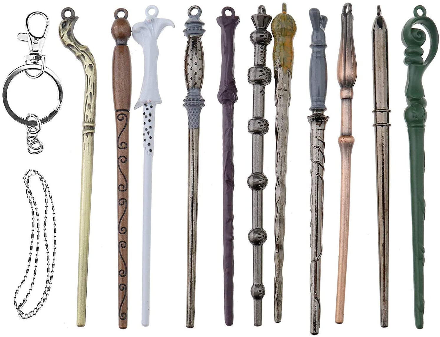 New 11 PCS Harry Potter Hermione Dumbledore Voldemort Magic Wands Halloween Gift