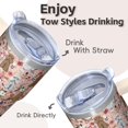 thumbnail image 4 of 20OZ Dog Themed Cold Drink Tumbler with Handle Stainless Steel Insulated Cup Special Dog Lover Gifts Unique Birthday Christmas Presents for Dog Lovers Women Men Fits Car Cup Holders and Easy to Carry, 4 of 6