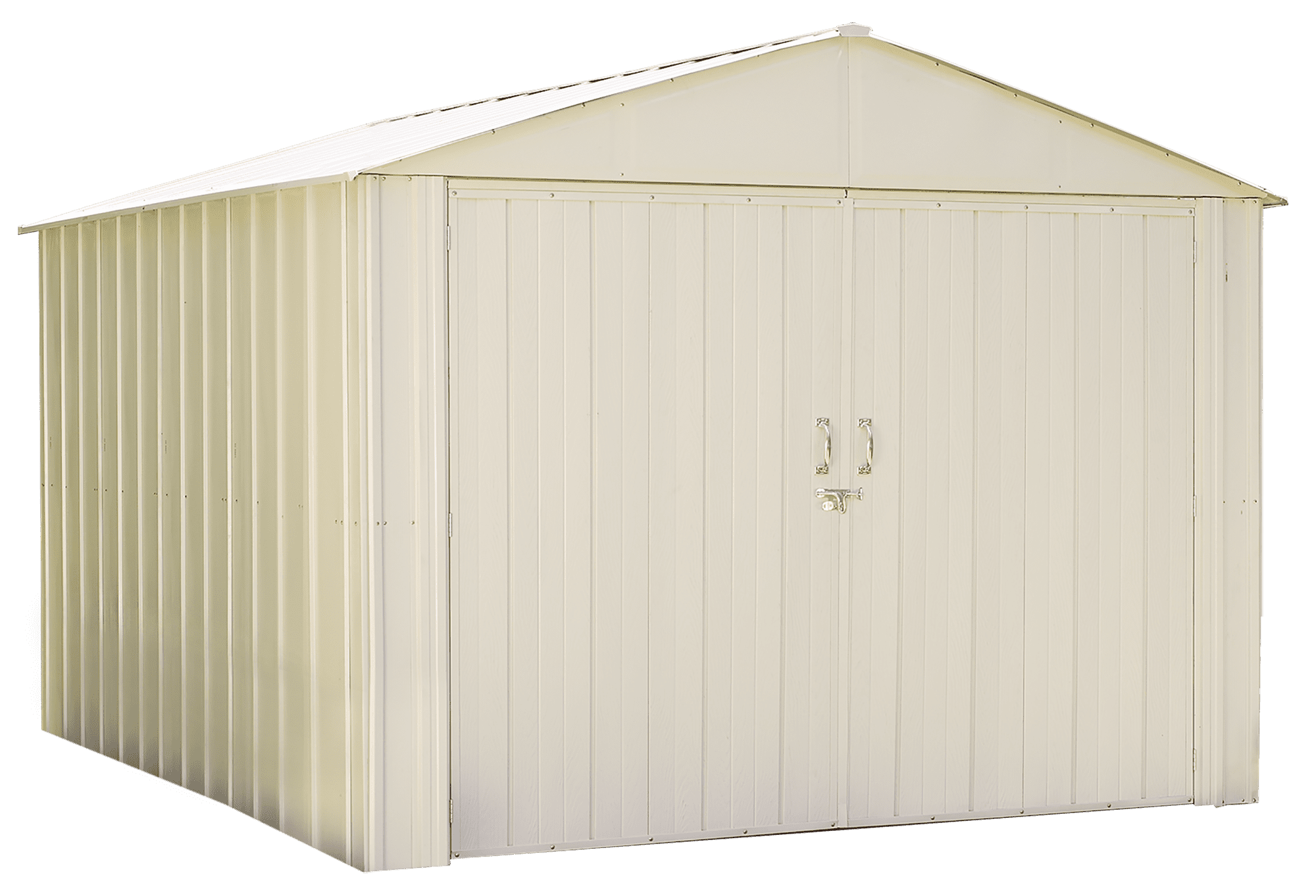 Commander 10 x 10 ft. Steel Storage Building Eggshell