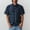 Blue, variant on Dpytoraw Retro Workwear Denim Short Sleeve Shirt For Men Loose Fit Casual Button Up Jacket Men’s Wrinkle-Resistant Long Sleeve Work Shirts