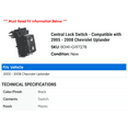 thumbnail image 2 of Central Lock Switch - Compatible with 2005 - 2008 Chevy Uplander 2006 2007, 2 of 2