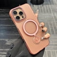 thumbnail image 1 of For iPhone 16 Pro Magnetic Case Kickstand Hard PC Phone Back Cover - Black, 1 of 5