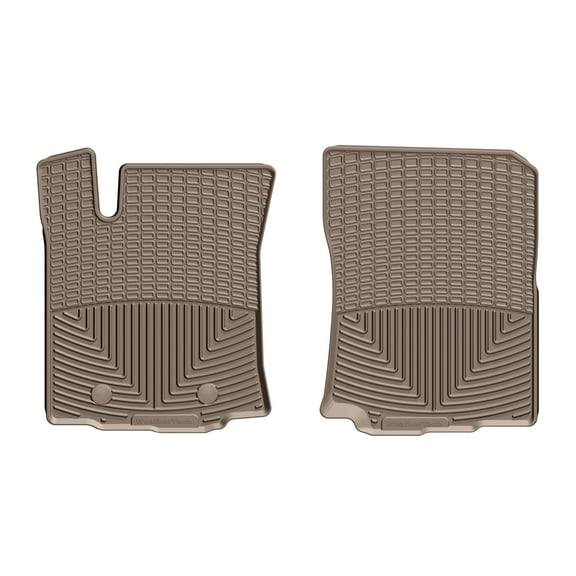WeatherTech All-Weather Floor Mats compatible with 2016-2017 Toyota Tacoma - 1st Row (Driver & Passenger), Tan