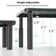 thumbnail image 5 of Soporte para monitor WALI STT003, elevador ajustable para computadora portátil, negro, 5 of 8