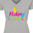thumbnail image 4 of Inktastic Aloha Beaches, Flowers, Pineapple, Cocktail Women's V-Neck T-Shirt, 4 of 5