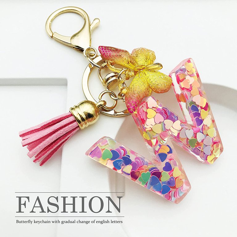 Keychains Accessories For Women Kids Cute Keychain Initial Letter