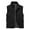 Black, variant on Mens Big and Tall Travel Vest Stand Collar Full Zip Sleeveless Outdoor Cargo Jackets Fashion Streetwear Vests with Multi Pockets Black L