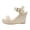 stag126-White, variant on BRICH Women's Espadrille Wedge Sandals Adjustable Ankle Strap Open Toe Platform Sandals High Heel Non- Summer Casual Dressy Walking Shoes White 9