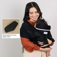 thumbnail image 3 of BabbleRoo Baby Wrap Carrier, Ergonomic, Lightweight, Breathable Baby Sling, Black, 3 of 8