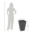 thumbnail image 3 of Ecobo 23.6 inches Eco-Friendly Rectangular Pot Planter, Elemento Indoor/Outdoor use, Durable, Versatile & Lightweight, Designed by Brazilian Artisans, Contemporary All-Weather Design - Black, 3 of 5