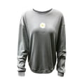 thumbnail image 2 of larppty Womens Crewneck Sweatshirts Daisy Graphic Casual Oversized Long Sleeve Pullover Tops (Grey, XL), 2 of 3