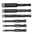 thumbnail image 2 of 6Pc Black Diamond Drill Bits Set for Granite Ceramic 5/6/8/10/12mm, 2 of 5
