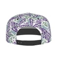 thumbnail image 4 of Daiia Lavender Flowers print Flat Bill Hats Flat Brim Trucker Cap Baseball Cap Adjustable Classic Low Profile Hat Unconstructed Plain Cap, 4 of 9