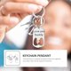 thumbnail image 4 of 2pcs Stainless Steel Keychains Bottle Opener Pendant Key Ring Father's Day Gift, 4 of 4