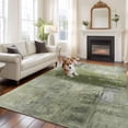 thumbnail image 3 of Sage Green Area Rug 6x9 FT, Non Slip Living Room Throw Carpet, Retro Oil Painting Modern Abstract Art Aesthetics Washable Soft Large Floor Carpet Non-Shedding Rug for Bedroom Dining Room Play Room, 3 of 9