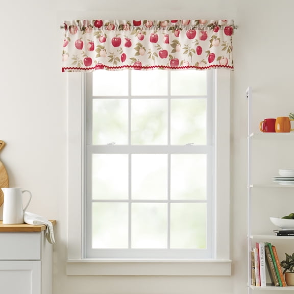 Curtainworks Honey Crisp Tailored Valance Multicolor, Pole Top, Indoor, Adult, 1 Piece, 56" x 14"
