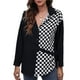 thumbnail image 2 of Top con cuello en V NikouMX Blusa de mujer Blusa de Manga larga Oficina S M L XL, 2 of 7