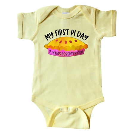 

Inktastic My 1st Pi Day Pink Pie Pan Pun Gift Baby Boy or Baby Girl Bodysuit