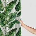 thumbnail image 3 of Orinice  Palm Leaf Shower Curtain Set Tropical Hawaii Jungle Aloha Palm Tree Banana Leaves Shower Curtains Home Decorative Waterproof Polyester Fabric Hooks  69x72, 3 of 7