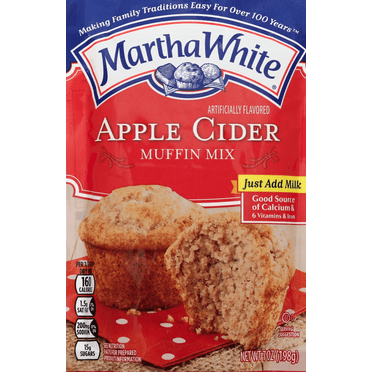Pack of 2 MARTHA WHITE APPLE CIDER MUFFIN MIX 7OZ