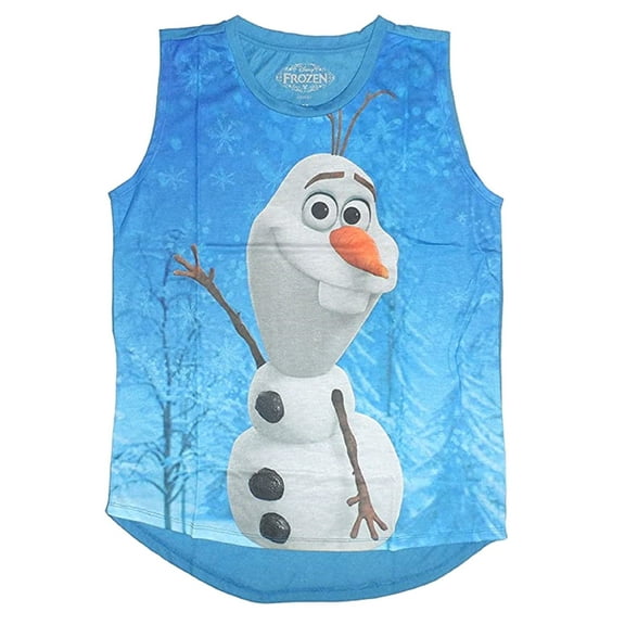 Olaf Disney Frozen Junior Women's Hi-Low Muscle Shirt T-Shirt