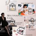 thumbnail image 2 of Estuche de maquillaje Costravio Crown Box organizador de artículos de tocador transparente, 2 of 7