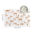 thumbnail image 3 of DouZhe Polyester Placemats Set of 4, Cute Deer Pattern Heat Resistant Place Mats for Dining Table, 12" x 18", 3 of 6