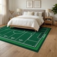 thumbnail image 3 of ODIKA Field Border Soccer Hockey Shaped Artificial Football Markings Refined Non-Slip Chair-Friendly Floor for Dining Room, Under Table, Office, 3 of 7