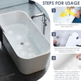 thumbnail image 3 of Cateissary Las pisadas de ducha blancas fáciles de florecer de seguridad para las escaleras de la bañera se mantienen seguras y sin resbalones Juegos de accesorios de baño, 3 of 6